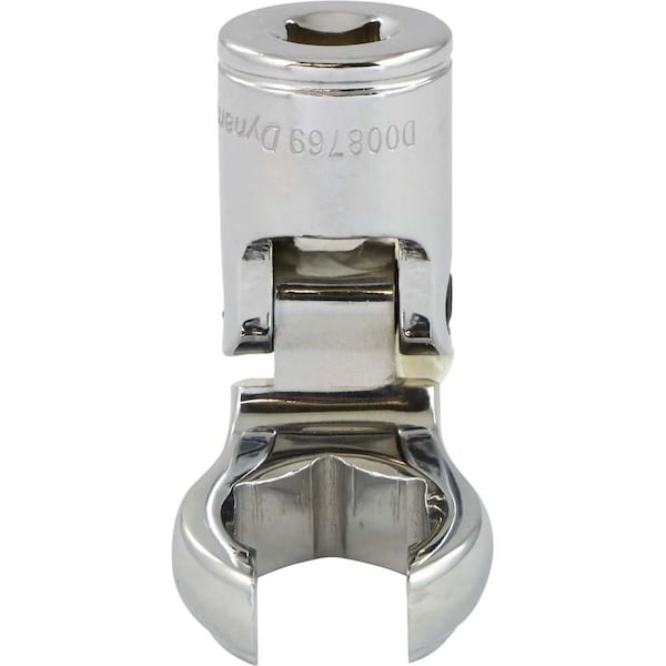 Dynamic Tools 3/8"Dr Metric 19mm Flex Head, Crow Foot Flare Nut Socket